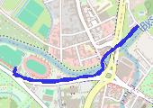 rozgrzewka - mapa trasy gps - bieganie
