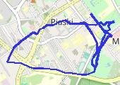 Tu i tam - mapa trasy gps - marsz