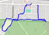 Trasa z dnia 2018-11-03 17:21 - mapa trasy gps - spacer
