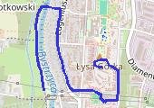 schłodzenie - mapa trasy gps - bieganie