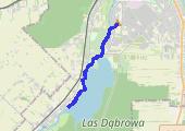 10k + przebieżki 4x200m - mapa trasy gps - bieganie