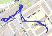 Trasa z dnia 2018-12-04 17:01 - mapa trasy gps - spacer
