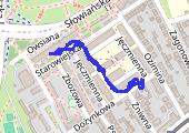 Trasa z dnia 2018-12-05 14:20 - mapa trasy gps - spacer