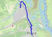 Trasa z dnia 2019-01-03 06:23 - mapa trasy gps - rower górski