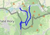 Mroźna zima Biskupia Kopa - mapa trasy gps - marsz