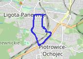 2019-01-10_Marsz_Katowice - mapa trasy gps - marsz