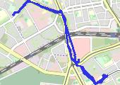 Trasa z dnia 2019-01-12 16:01 - mapa trasy gps - rower miejski