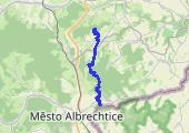 Graniczna Góra, Liptaň i Strážiste - mapa trasy gps - marsz