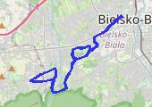 2019_01_10_BIELSKO_rower - mapa trasy gps - rower szosowy