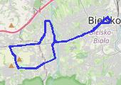 2019_01_14_BIELSKO_rower - mapa trasy gps - rower szosowy