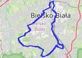 2019_01_17_BIELSKO_rower - mapa trasy gps - rower szosowy