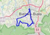 2019_01_28_BIELSKO_rower - mapa trasy gps - rower szosowy
