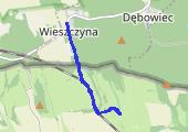 Ruiny kapliczki pod Długotą - mapa trasy gps - marsz