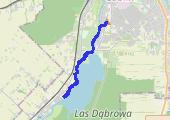 2km + 5 x 800m + 2km - mapa trasy gps - bieganie