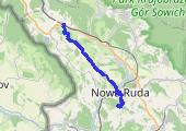 Wzgórza Włodzickie: Włodzicka Góra, Góra św. Anny i Nowa Ruda - mapa trasy gps - marsz