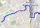 2019-02-01A_Marsz_Bielsko - mapa trasy gps - marsz