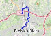 2019_02_09_BIELSKO_rower - mapa trasy gps - rower szosowy