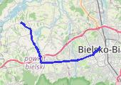 2019_02_01_BIELSKO_rower - mapa trasy gps - rower szosowy