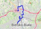 2019_02_09a_BIELSKO_rower - mapa trasy gps - rower szosowy
