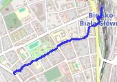 2019-02-15_Marsz_Bielsko - mapa trasy gps - marsz