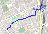 2019-02-18_Marsz_Bielsko - mapa trasy gps - marsz