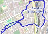 2019-02-27_Marsz_Bielsko - mapa trasy gps - marsz