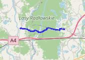 Podgórze Bocheńskie - lasy Wierzchosławicko Radłowskie 2019-03-17 - mapa trasy gps - rower trekkingowy