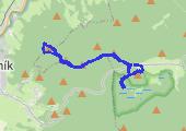 Zlatý Chlum i Jeziorko Rejvíz - mapa trasy gps - marsz