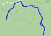Góry Bystrzyckie: Jagodna i Chatka Sylwestrowa - mapa trasy gps - marsz