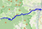 Góry Bystrzyckie: Bystrzyca Kłodzka i Schronisko PTTK Jagodna - mapa trasy gps - marsz