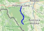 Góry Bystrzyckie: Schronisko PTTK Jagodna, Strażnik Wieczności i Polanica Zdrój - mapa trasy gps - marsz