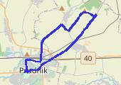 Okolice Lubrzy i Prężynki - mapa trasy gps - rower górski
