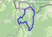 Putovaní za Krasami rasami Zlatohorska - mapa trasy gps - marsz