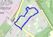 Trasa z dnia 2019-04-22 22:33 - mapa trasy gps - spacer