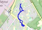Trasa z dnia 2019-04-14 14:17 - mapa trasy gps - spacer