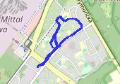 Trasa z dnia 2019-04-10 20:24 - mapa trasy gps - spacer