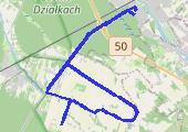 Test - mapa trasy gps - rower szosowy