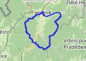 Jesenícka 60 - mapa trasy gps - marsz