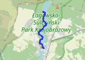 Łagów - wzdłuż jeziora Trześniowskiego cz.2 - mapa trasy gps - marsz