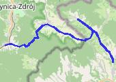 Słowackie Cerkiewki - mapa trasy gps - rower trekkingowy