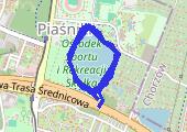 bieganie 23 lipca 2013 - mapa trasy gps - bieganie