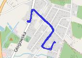 Trasa z dnia 2019-06-25 17:19 - mapa trasy gps - rower szosowy