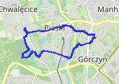 Narutowicza - Park Słowiański - mapa trasy gps - marsz