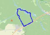 Różanki - jezioro Jeż - jezioro Ostrowite - Różanki - mapa trasy gps - marsz
