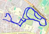 Trasa z dnia 2013-07-25 06:50 - mapa trasy gps - bieganie