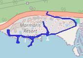 Spacer po terenie hotelu - mapa trasy gps - spacer