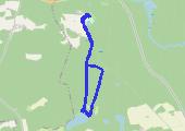 Rogi - jezioro Jarnatowskie - Rogi - mapa trasy gps - marsz