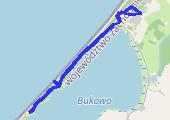 Wybrzeże Słowińskie - Dąbki 2019-08-21 - mapa trasy gps - rower górski