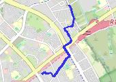 Trasa z dnia 2019-10-11 09:35 - mapa trasy gps - rower miejski