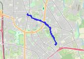 Trasa z dnia 2019-10-11 10:07 - mapa trasy gps - rower miejski